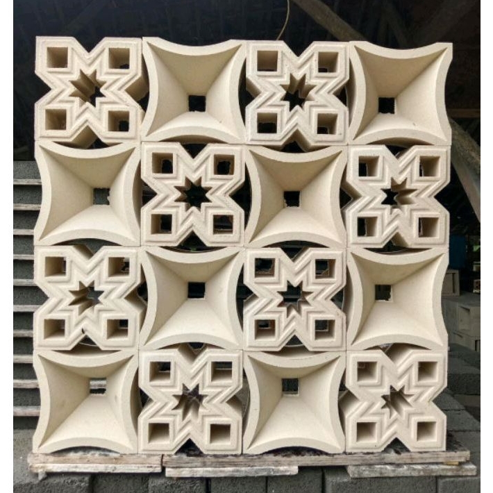 roster beton minimalis, roster kombinasi, loster beton minimalis, roster putih, lubang angin, roster