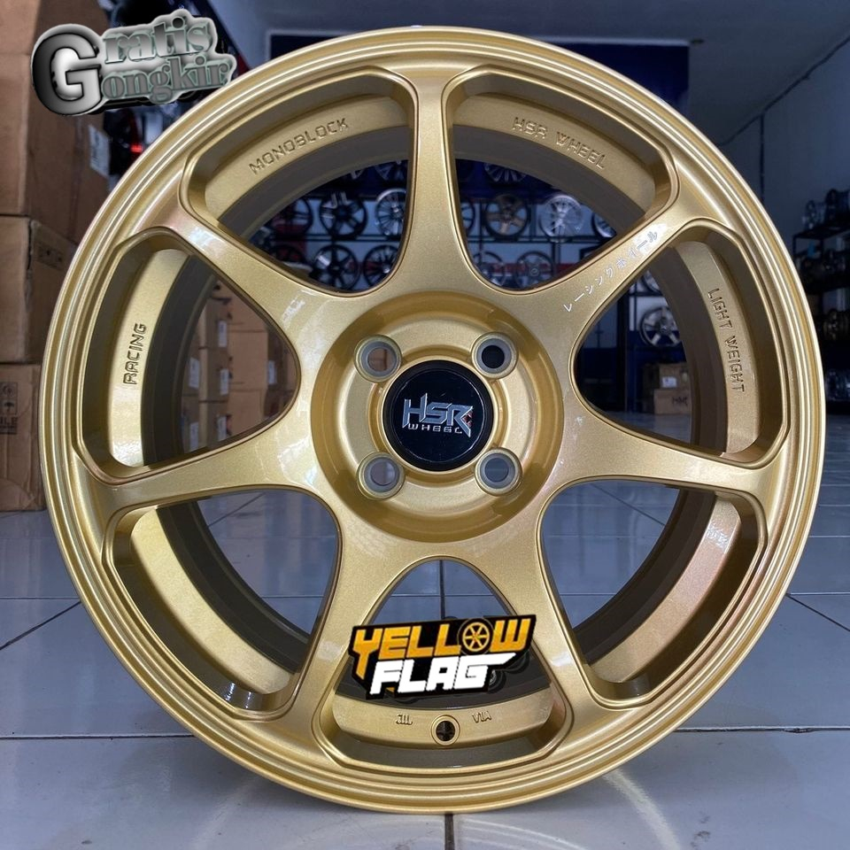 Velg mobil jazz Ring 16 pcd 4x100 hsr sebunsuta velg yaris.brio.freed