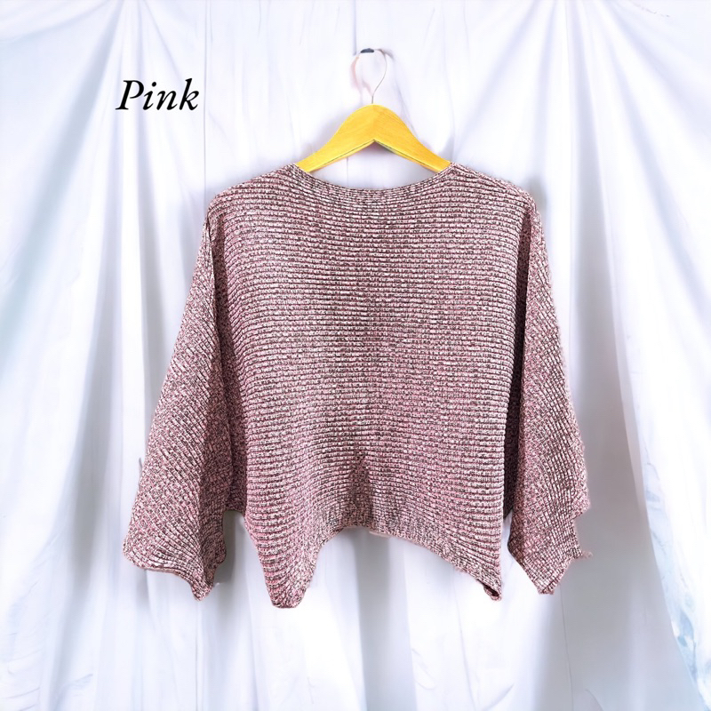 Sweater Batwing Lengan Balon