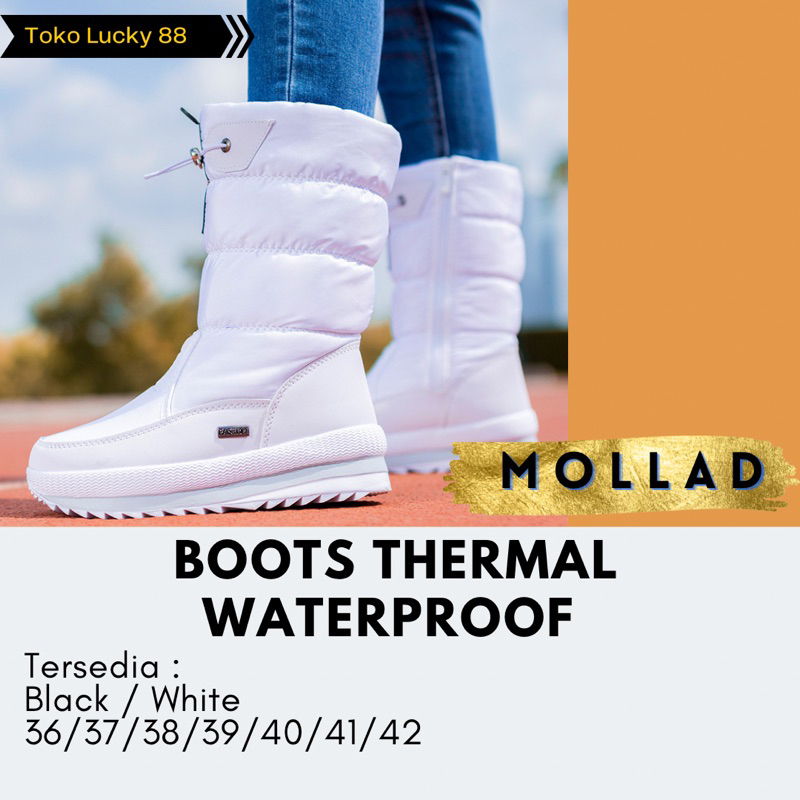 IMPORT MOLLAD Boots Ski Sepatu Boots Thermal Waterproff down parka anti air salju musim dingin