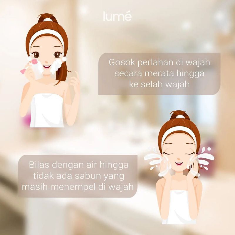 Lume Facial Cleanser Brush | Alat Pembersih Wajah Silicone Premium / Cleansing Pad / Brush Pembersih Wajah