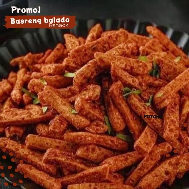 

1kg-Basreng pedas balado (pedas sedang)