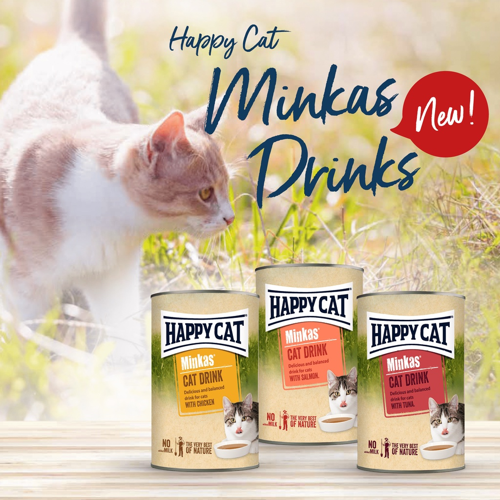 Happy Cat Minuman Kucing Minkas Cat Drink Salmon Chicken Tuna 135 ml