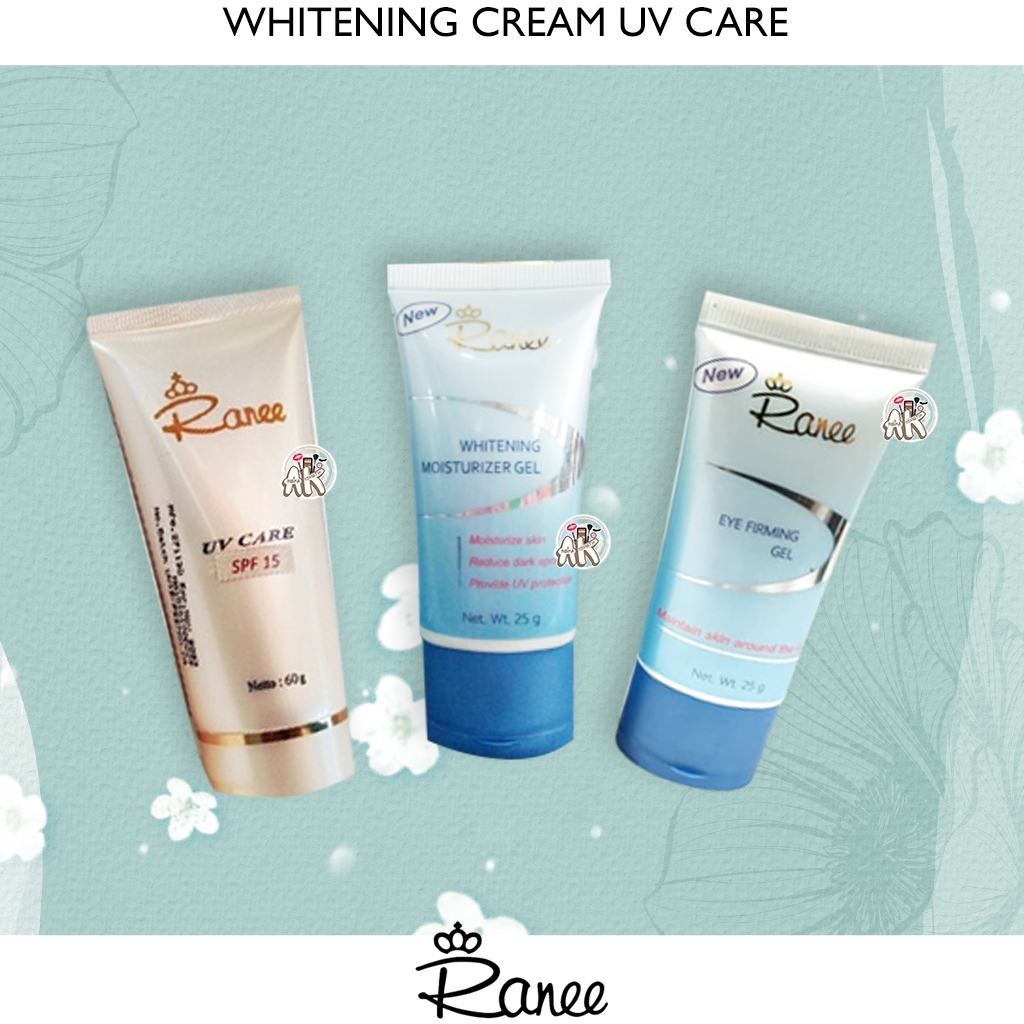 RANEE WHITENING CREAM / MOISTURIZER GEL / UV CARE SPF15 60GR