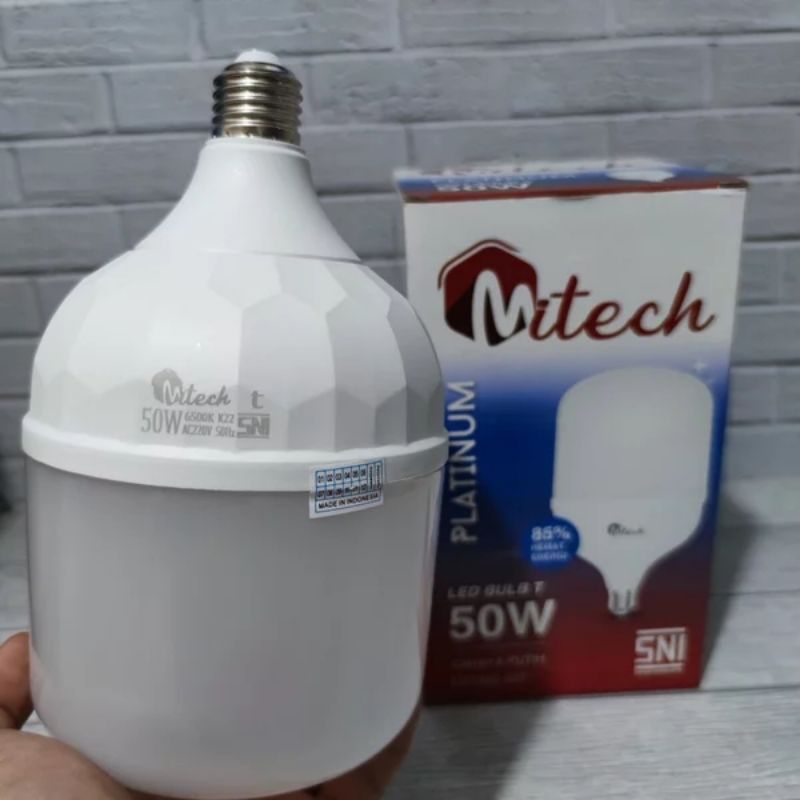 MITECH PLATINUM LAMPU LED T BULB 50W CAPSULE SNI BERGARANSI 1 TAHUN