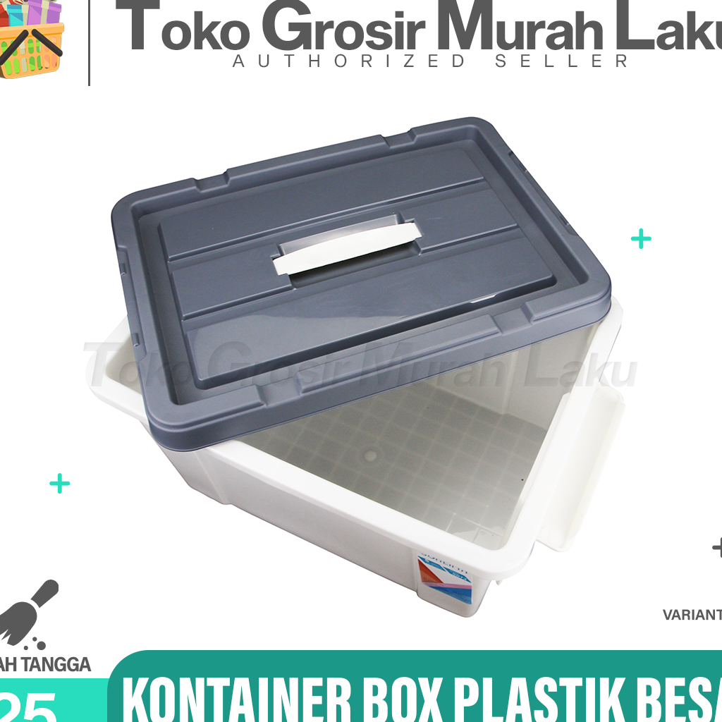 CONTAINER BOX KONTAINER BOX TEMPAT PENYIMPANAN BARANG UKURAN 25 - 40 L