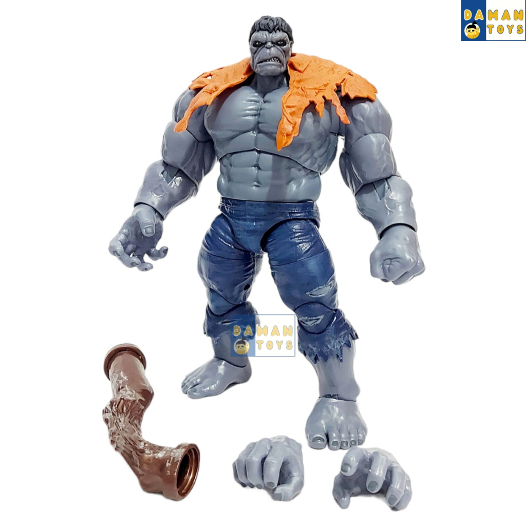 Action Figure Superhero Grey Hulk VS Red Hulk