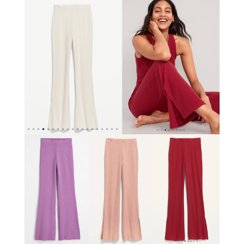 H&amp;M Ribbed Flare Trousers