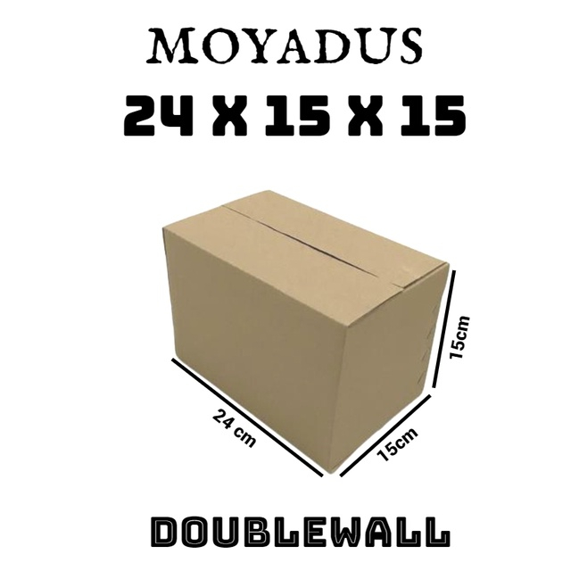 

kardus/karton/box Uk. 24x15x15cm Double Wall