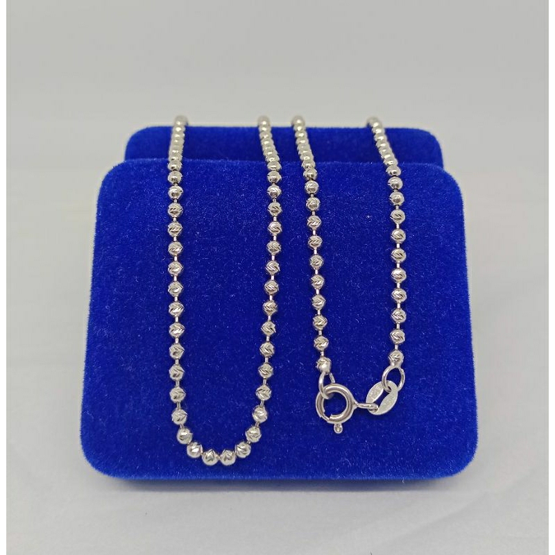 kalung rantai bijilada ukir/perak asli silver 925 lapis emas/fashion terbaru