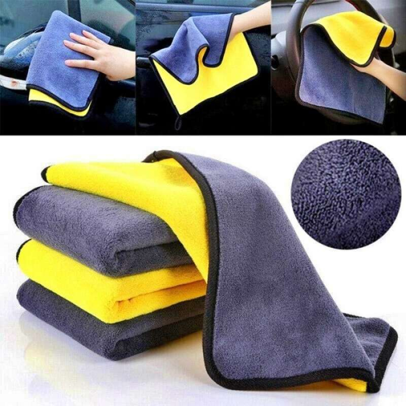 5PCS Kain Lap Microfiber Mobil Motor 2 Sisi Multifungsi 30x30cm / Kain Lap Microfiber 30x30 Cm