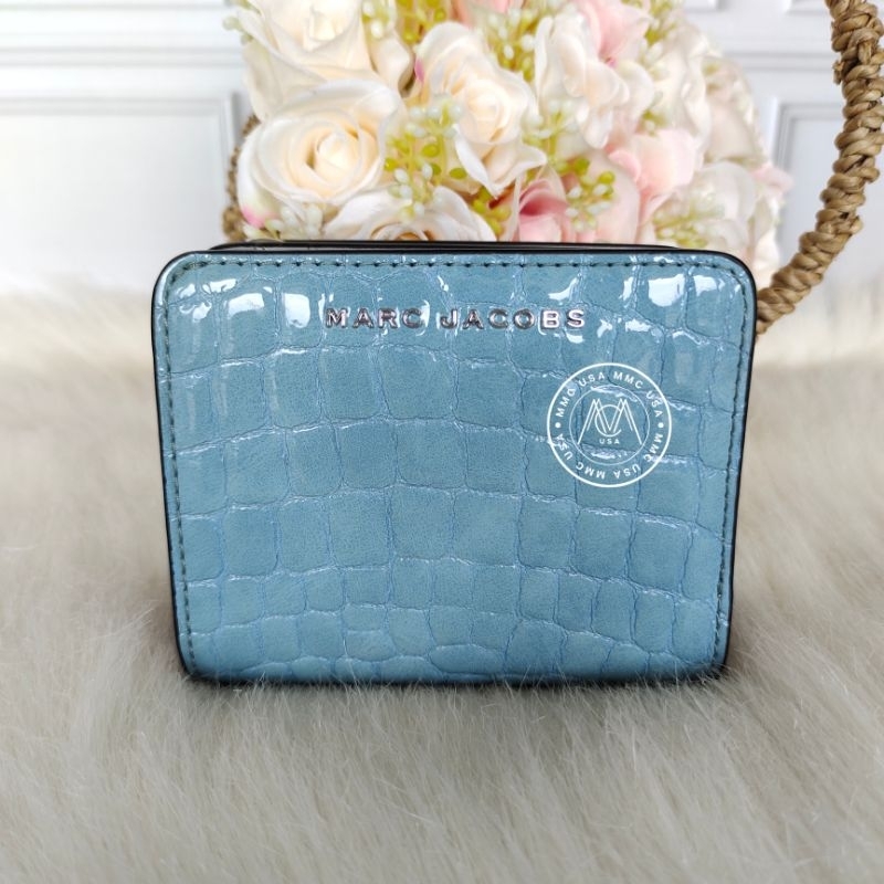 MJ THE GROOVE SMALL BIFOLD WALLET SHINY CROCCO