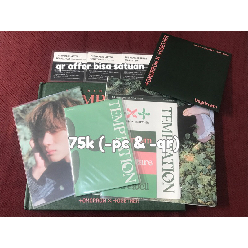 booked album set daydream pc hyuka & yeonjun pob wvg lullaby