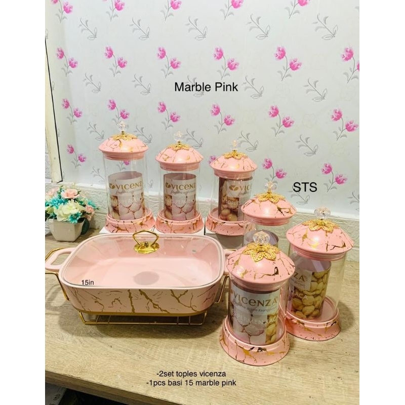 TOPLES SET MARBLE PINK VICENZA