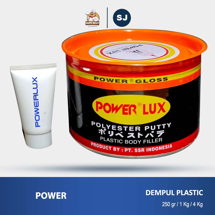 Dempul plastik power lux 4kg / dempul mobil / dempul besi / dempul