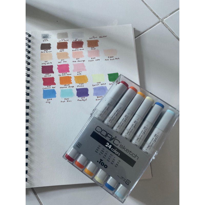 

PRELOVED Copic Sketch 24 Colors (BACA DESKRIPSI)