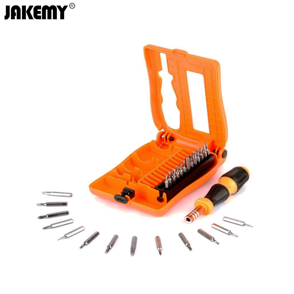 Jakemy 27 in 1 Obeng Set Lengkap Torx Hex Tri wing Gears Maintaining Tool Set - JM-8105