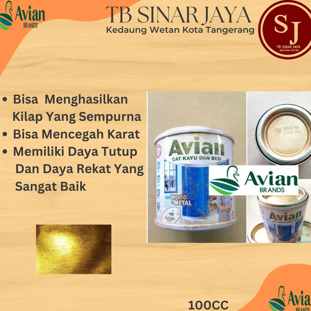 AVIAN BRONZE CAT KAYU EMAS KECIL BRONZE 100CC