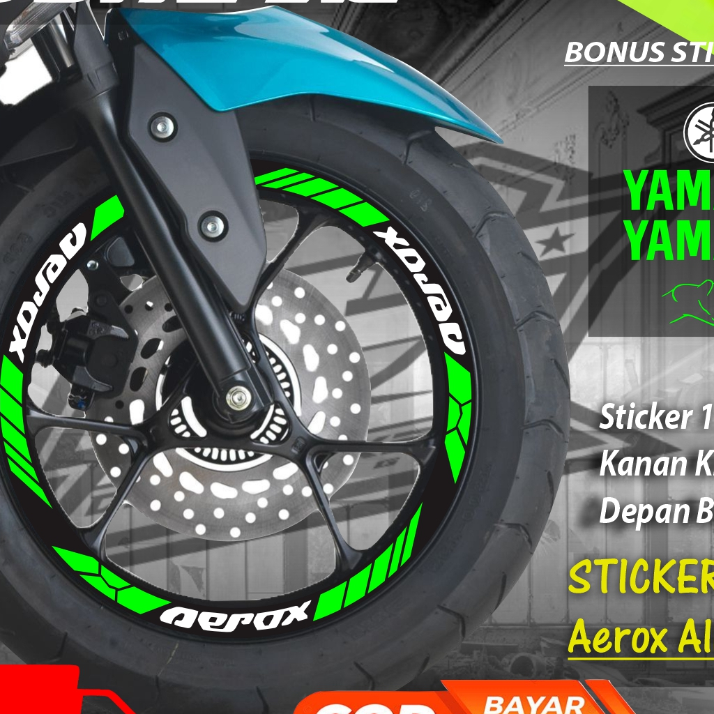 Ct-451 Stiker cutting variasi velg motor aerox