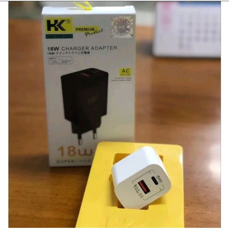 ADAPTOR ADAPTER BATOK HK ORIGINAL PD 18W D202 QC 3.0