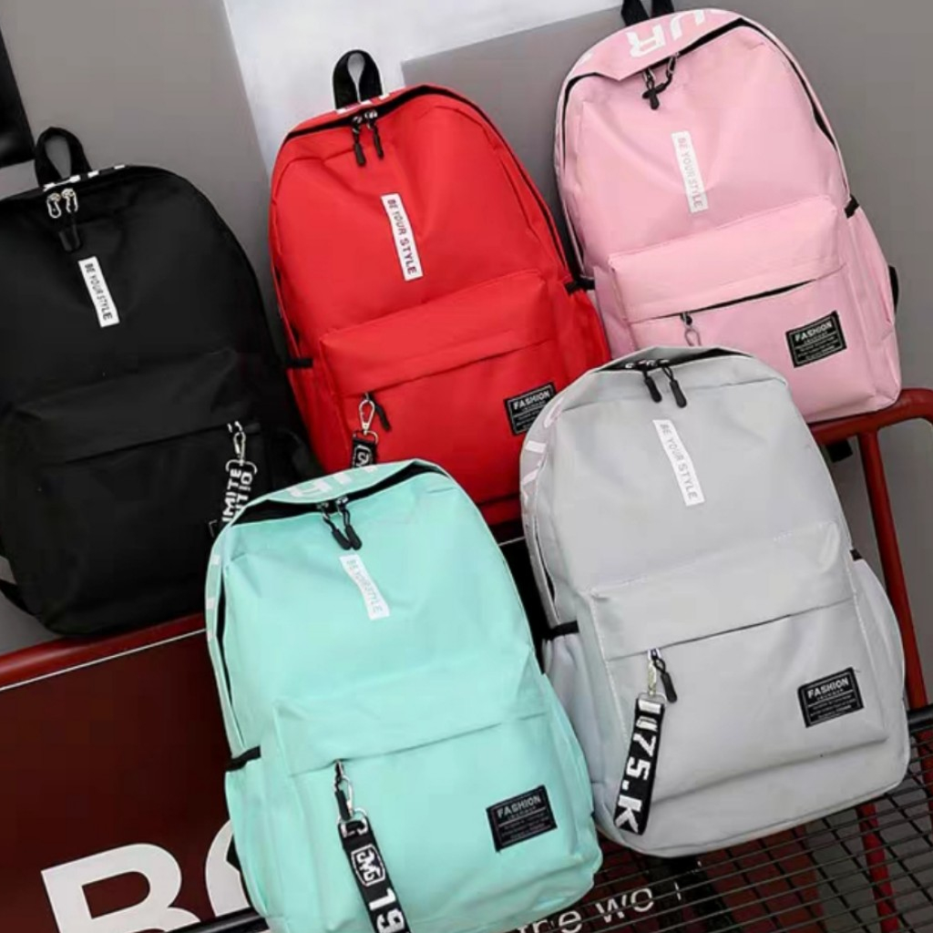 Tas Ransel Be Your Style / Tas Pria Wanita Tas Sekolah Anak Import Korean Backpack