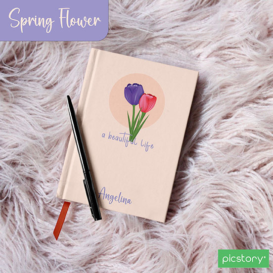 

Notebook / Diary Book / Sketch Book / Journal Book TEMA SPRING FLOWER