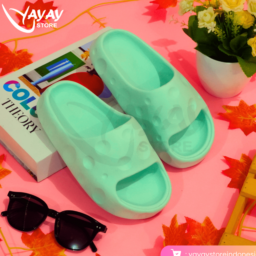 SANDAL WANITA SLOP JELLY SPON/SPONGE SANDAL SLOP WANITA LUCU SANDAL RUMAH SANDAL NYAMAN WANITA