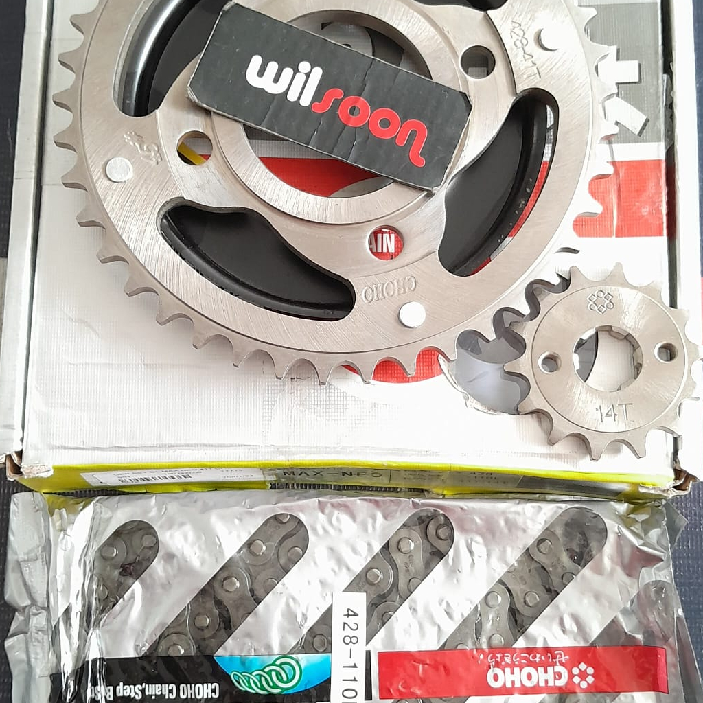 Paket Gir / Gear Set / Sprocket Assy Honda GL Max Neotech Choho 41T-14T 428-110L