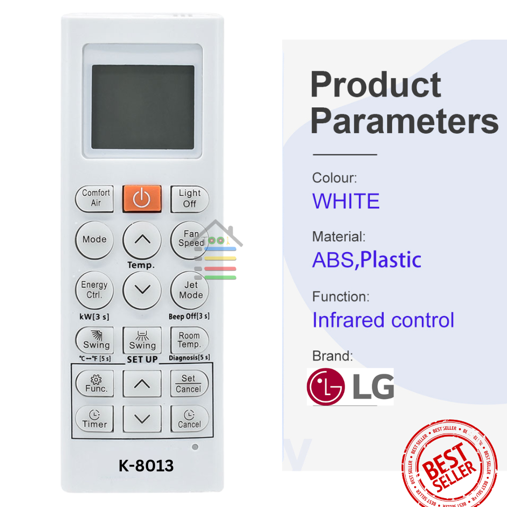 REMOTE AC LG HERCULES DUAL ECO INVERTER MULTIFUNGSI + BREAKET DINDING 8013TR