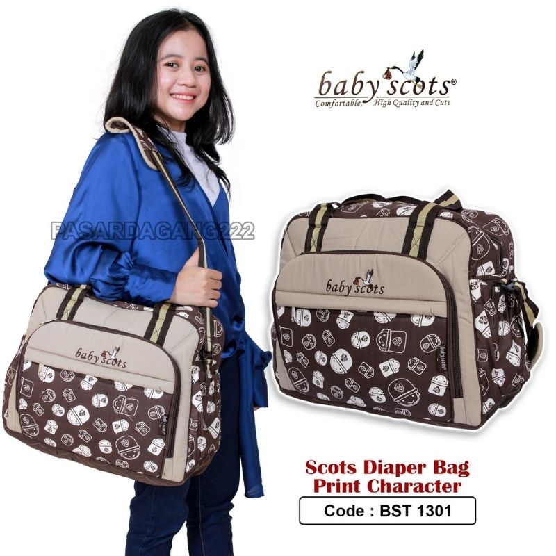 BABY SCOTS TAS BESAR PRINT CHARACTER BST1301