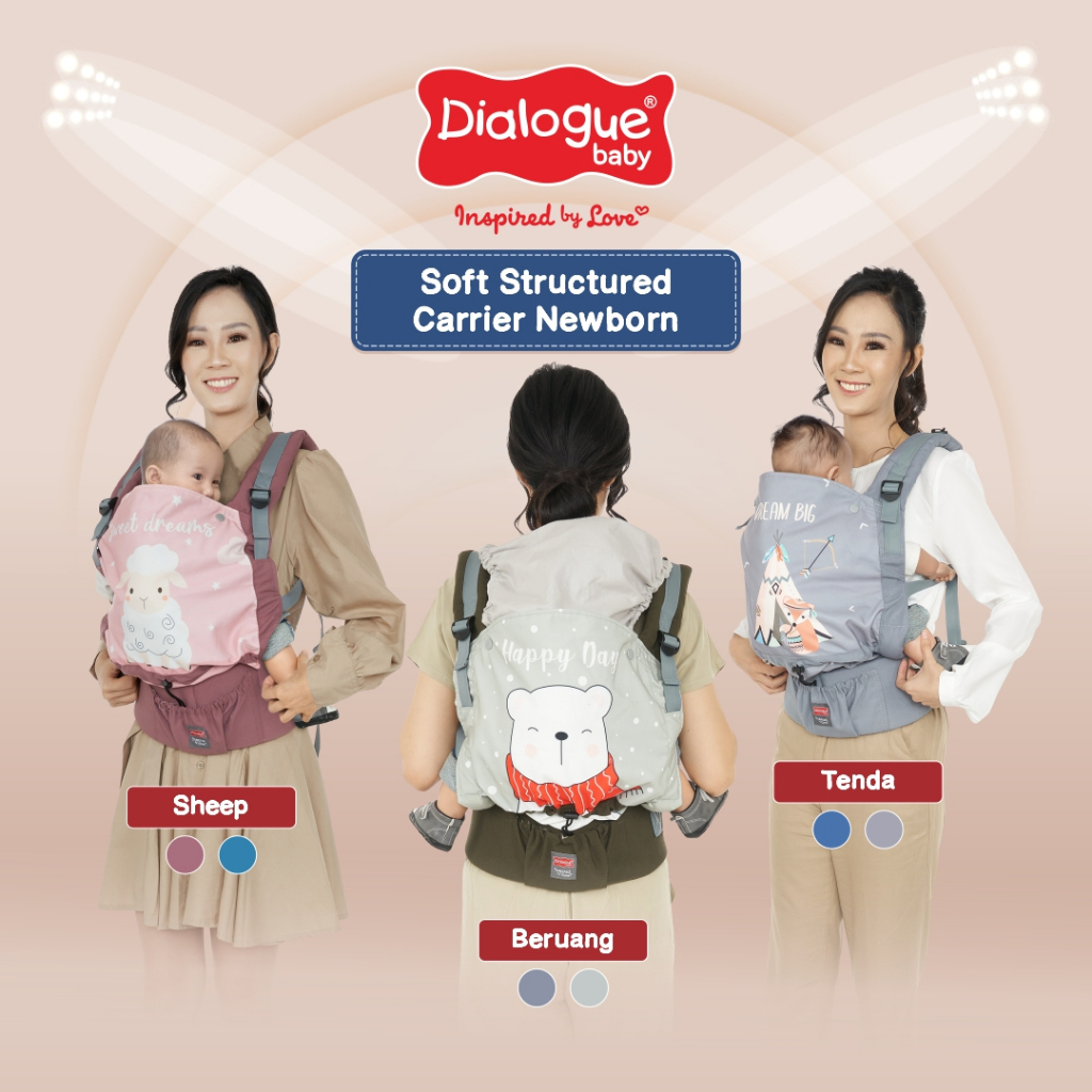 Dialogue Baby Soft Structured Carrier Newborn To Toddler Printed Series - DGG4020