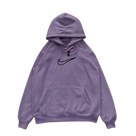 Jaket Sweater Hoodie Nike Logo Bordir Lilac Premium