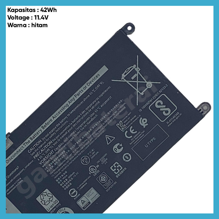 Baterai Dell Inspiron 3585 P75F008 CYMGM YRDD6 ORI