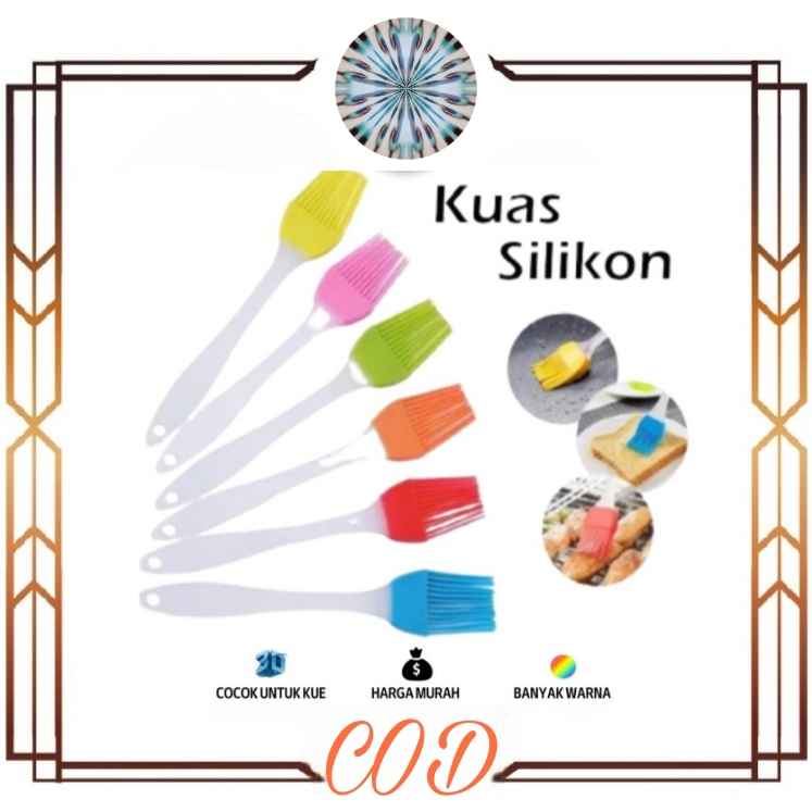 (GS8)Kuas Silikon Mentega Saus Food Grade Oles Bumbu Roti Barbeque BBQ Kue Masker Muka