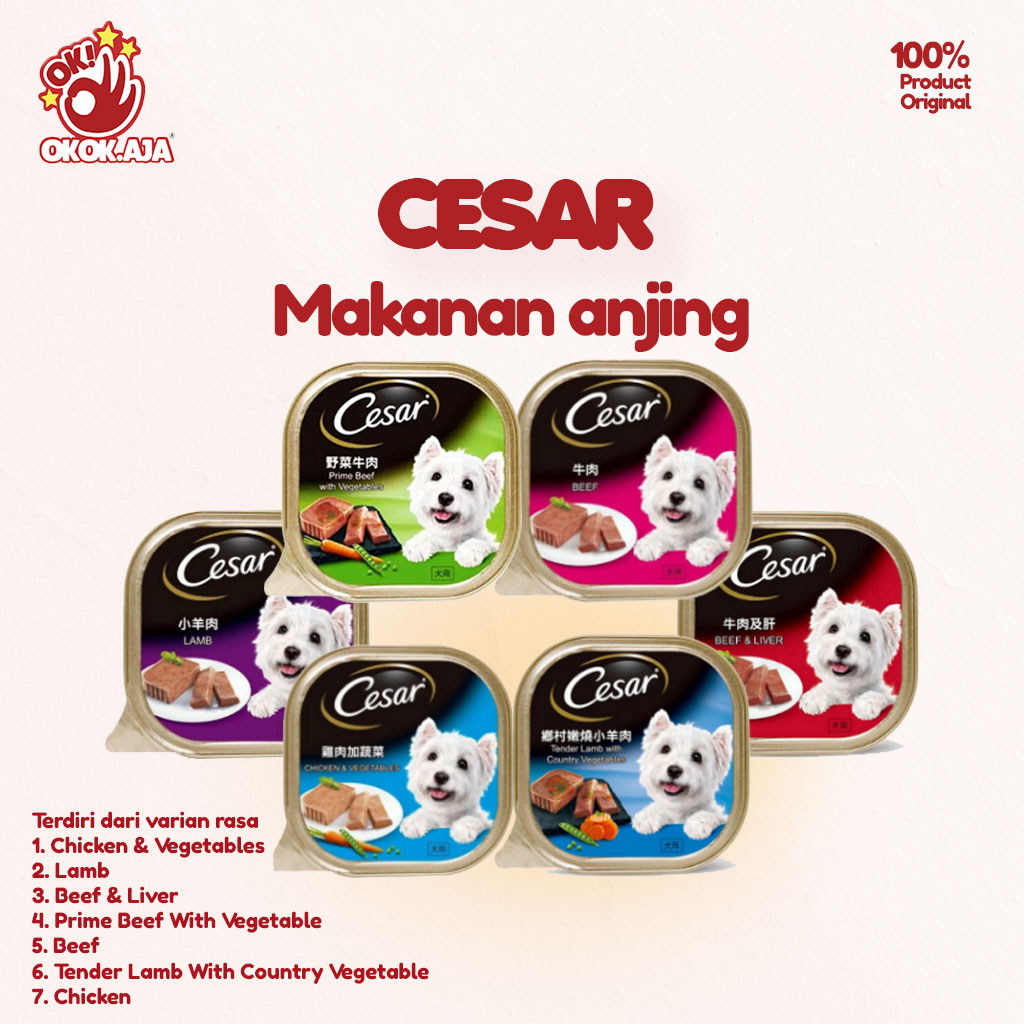 Makanan Anjing Cesar all variant 100gr
