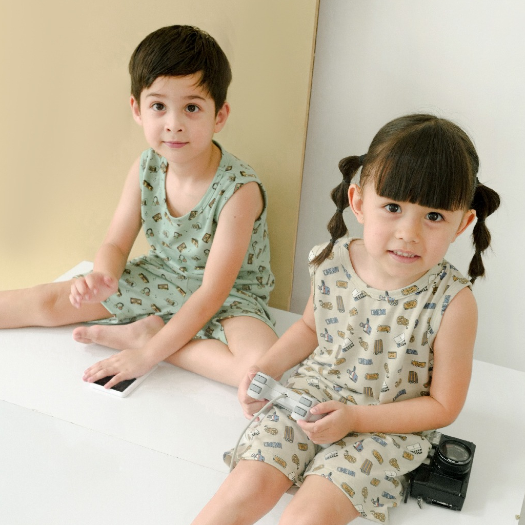 LITTLE PALMERHAUS MURAH SETELAN KUTUNG KANCING DEPAN / OBLONG BABY AND KIDS SLEVEELESS LITTLE WEAR BAYI ANAK SINGLET