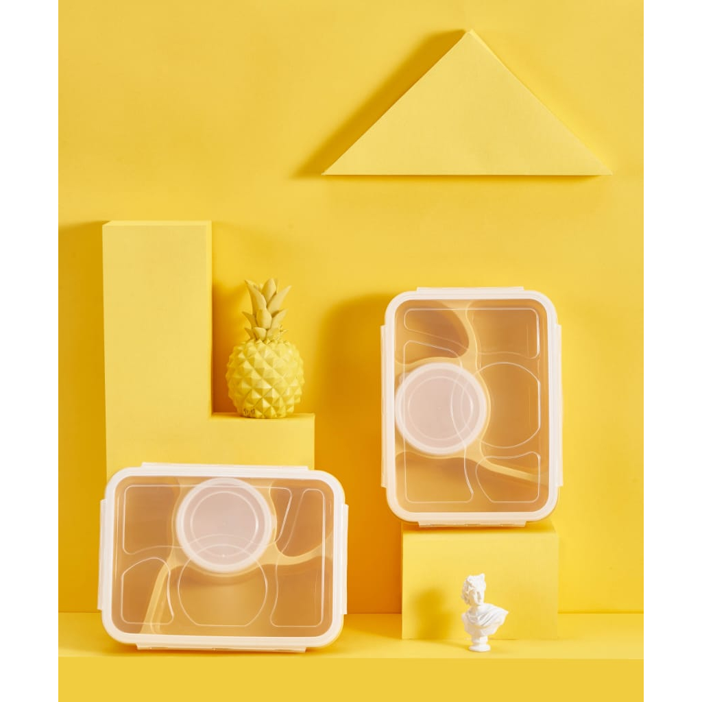 LUNCH BOX KOTAK MAKAN 4 SEKAT  BENTO TERBARU KOTAK MAKAN /SEKAT SUP KODE 5731