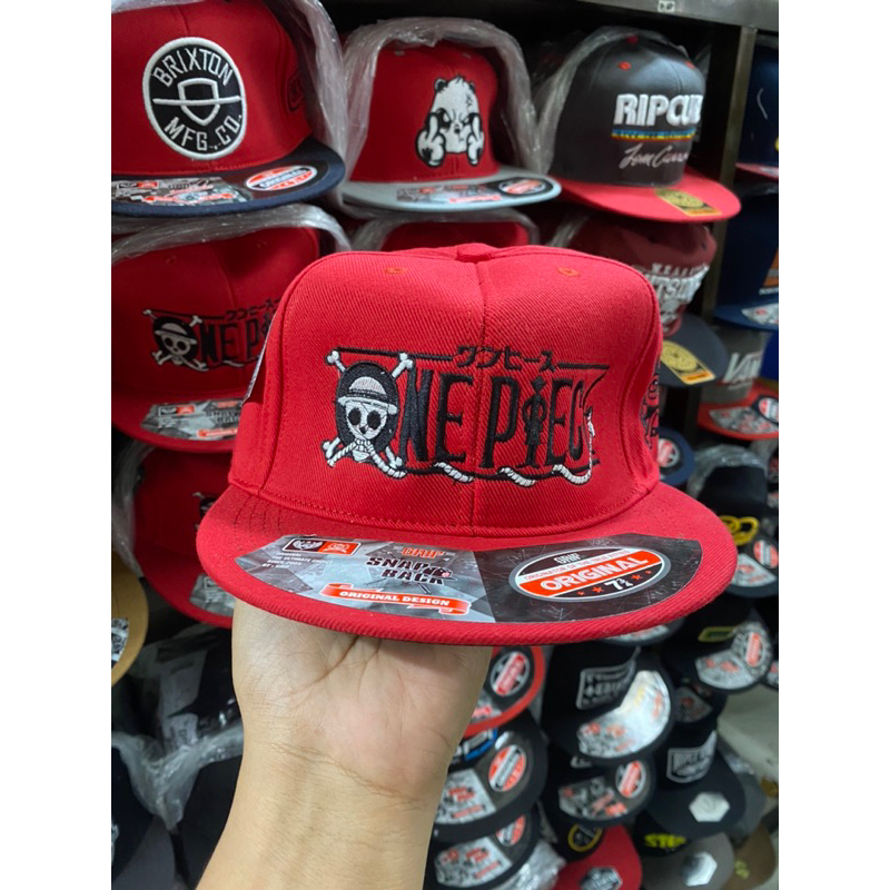 Topi snapback one piece luffy hiphop