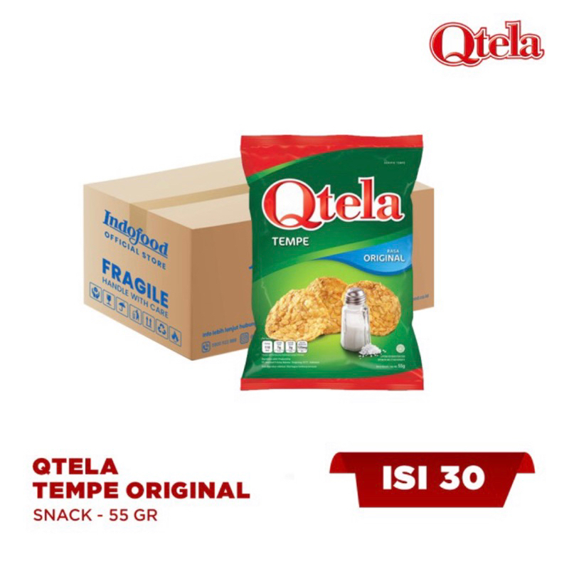 

1 ctn Snack Qtela Tempe Original 55 gr 1 Dus