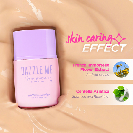 DAZZLE ME Day by Day Foundation Full Coverage / Oil control / Long Lasting Makeup SPF 25 PA+++