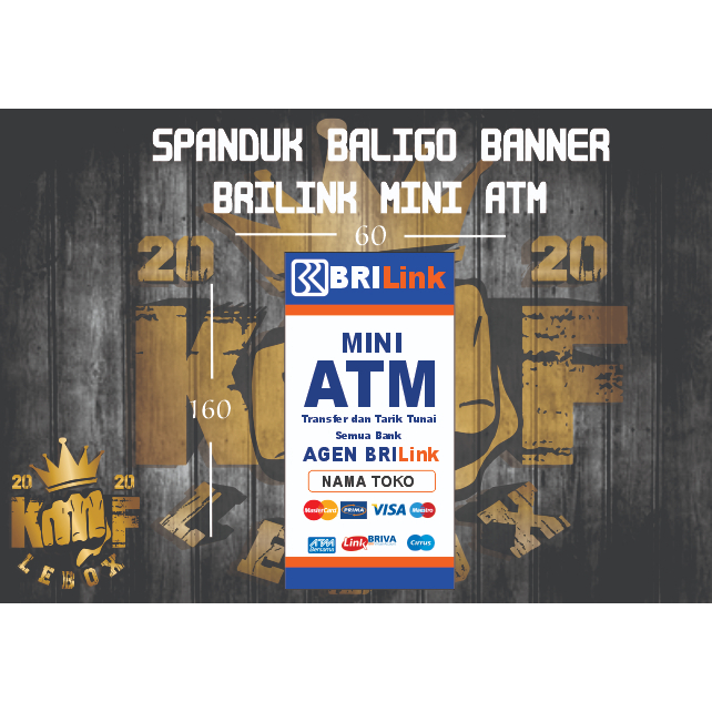 CETAK SPANDUK BALIGHO BANNER MURAH MINI ATM BRILINK XBANNER