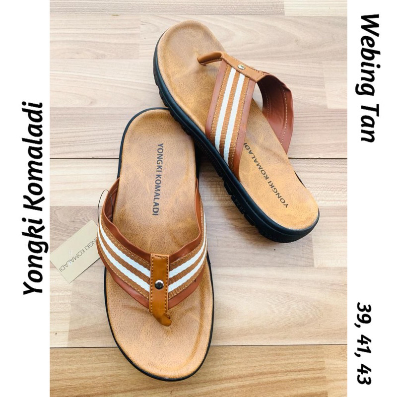 Sandal cowok warna tan