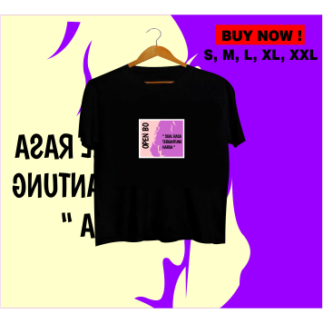 KAOS BAJU TSHIRT OPEN BO / KAOS DISTRO CASUAL UNISEX