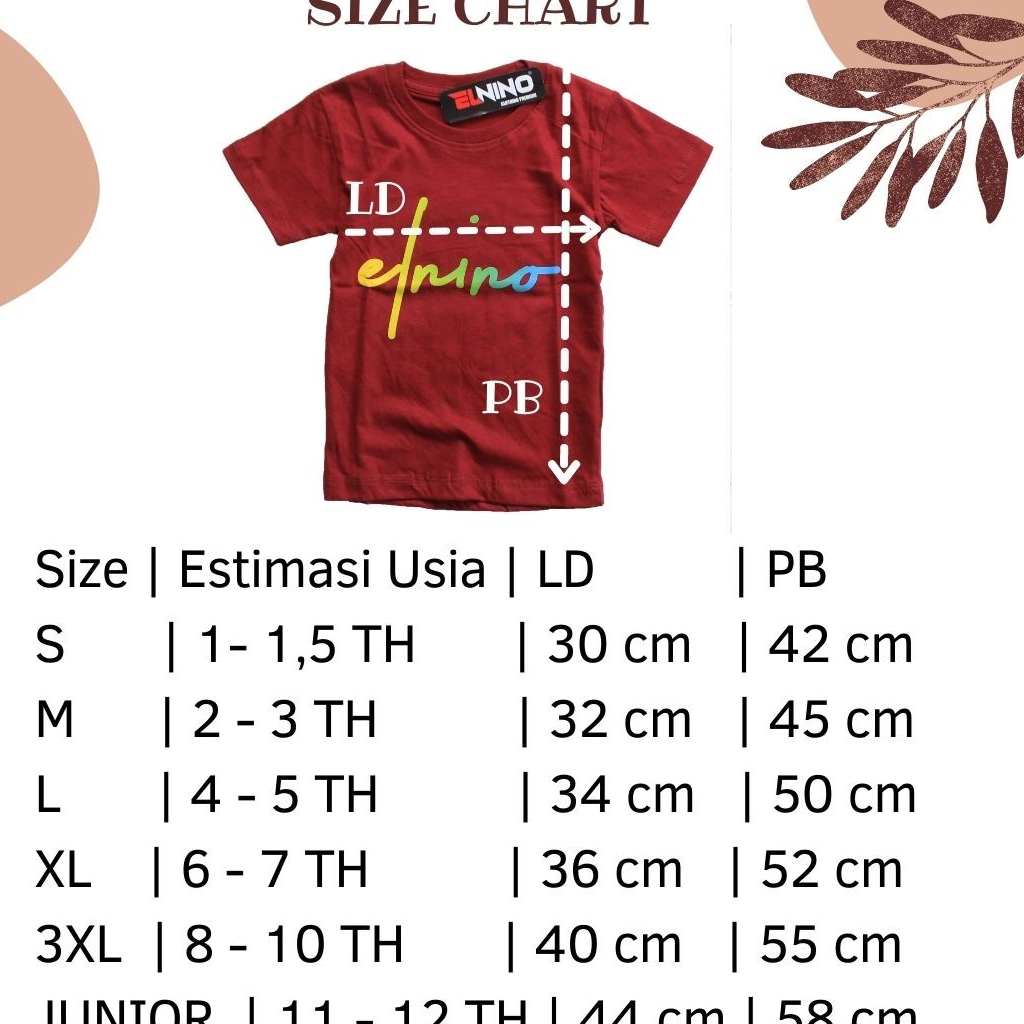 Kinarka Kids Store / Kaos Anak Murah / Kaos Distro Anak / Kaos Anak 1-12Th