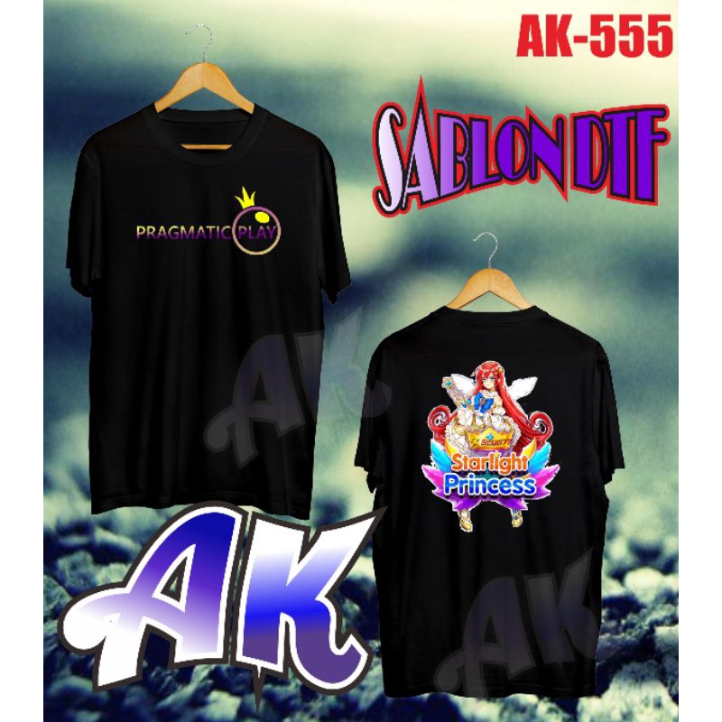 kaos murah kaos game pragmatic play princess ak-555 unisex tersedia warna lain