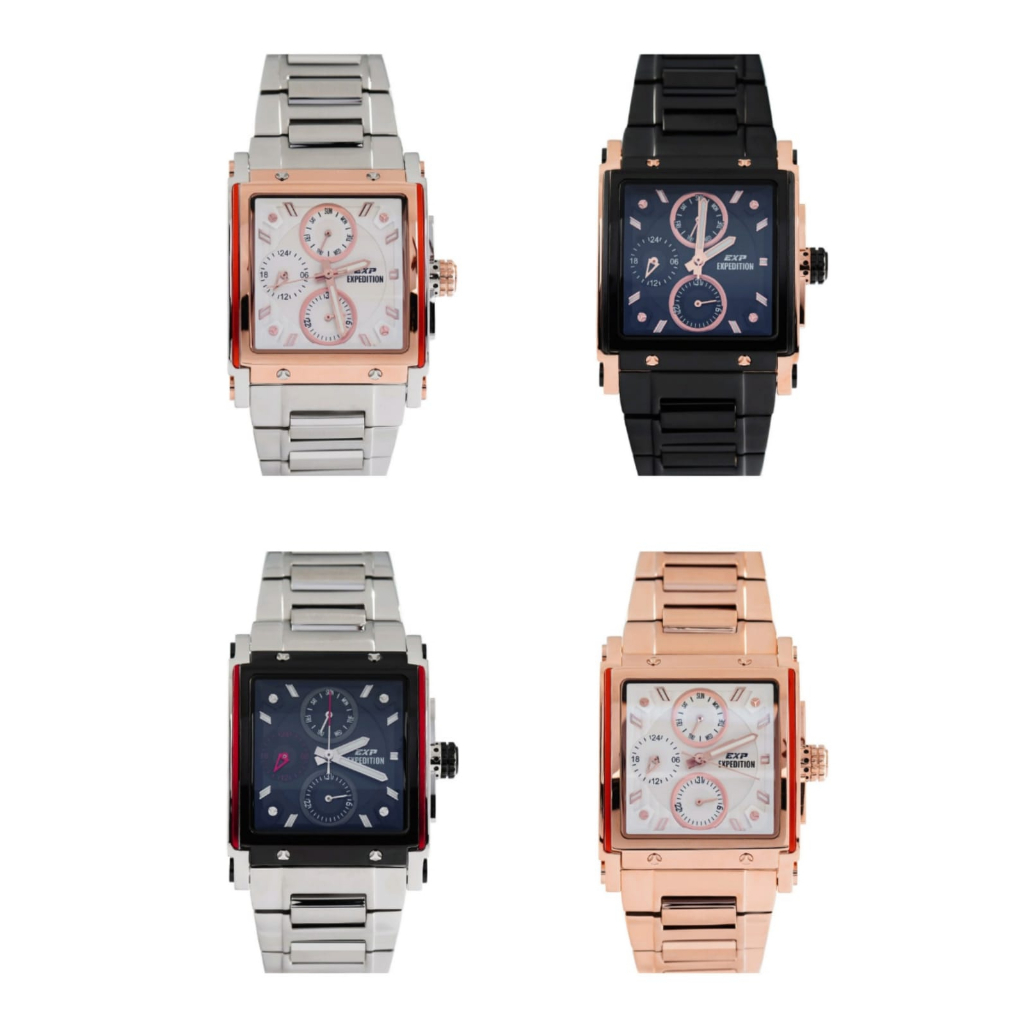 JAM TANGAN WANITA ORIGINAL EXPEDITION E6731 BFBRGSL - Stainless Steel