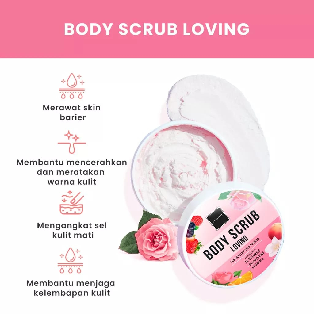 Scarlett whitening Series Lovely/Body serum/Body Scrub/shower Scrub/Body Lotion/Body Cream