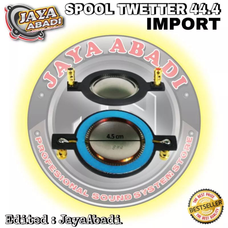 SPOOL DRIVER TWEETER UKURAN 44.4 PLUS PANGKON BINDING POSH ORIGINAL IMPORT