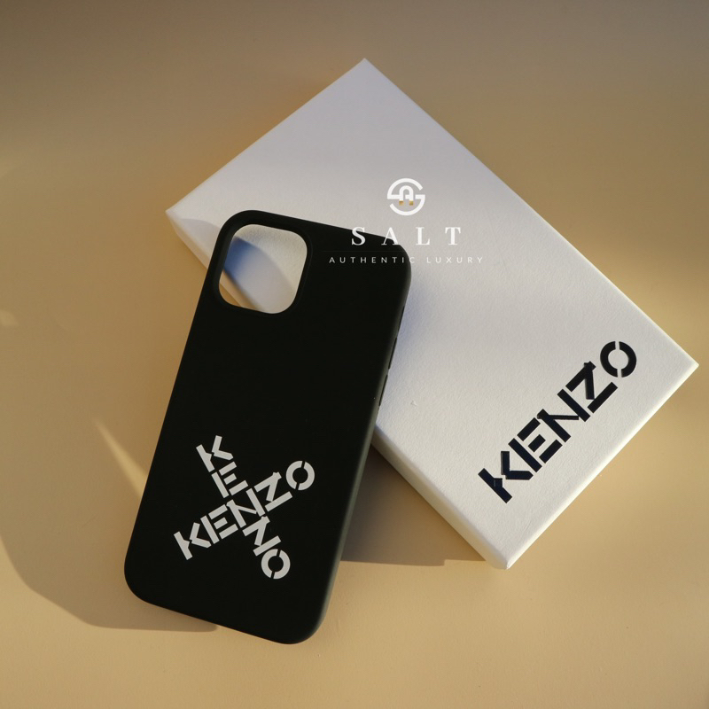 Kenzo Cross Logo Soft Case Black - iPhone 12/12Pro