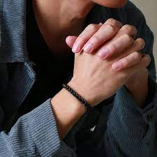 GELANG RANTAI BLACK TITANIUM GELANG HITAM PRIA DAN WANITA